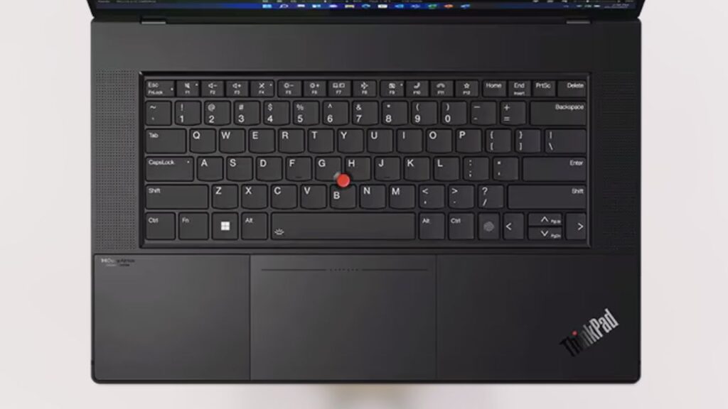 تصميم لوحة المفاتيح ولوحة التتبع Lenovo ThinkPad Z16