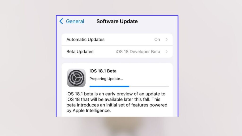 Apple IOS 18.1 المطور بيتا بدأ التشغيل الذي يتضمن Apple الاستخبارات ولكن عليك الانتظار!